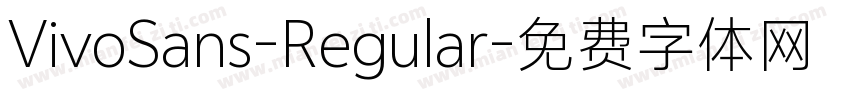VivoSans-Regular字体转换