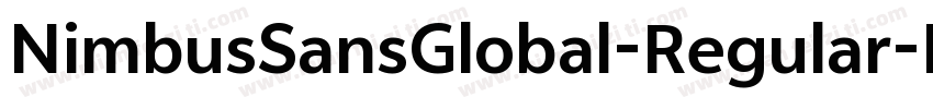 NimbusSansGlobal-Regular-KSCpc-EUC-字体转换