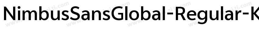 NimbusSansGlobal-Regular-KSCpc-EUC-字体转换
