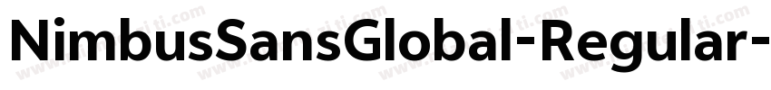 NimbusSansGlobal-Regular-KSCpc-EUC-字体转换