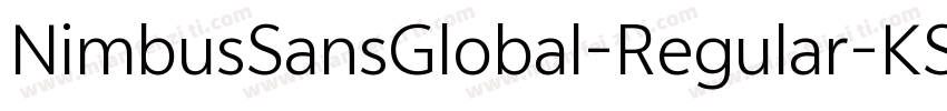 NimbusSansGlobal-Regular-KSCpc-EUC-字体转换