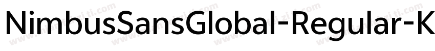 NimbusSansGlobal-Regular-KSCpc-EUC-字体转换