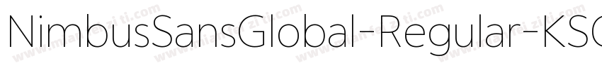 NimbusSansGlobal-Regular-KSCpc-EUC-字体转换