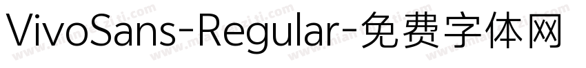 VivoSans-Regular字体转换