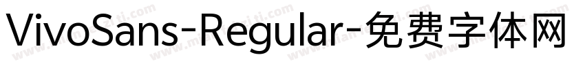VivoSans-Regular字体转换