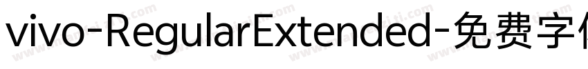 vivo-RegularExtended字体转换