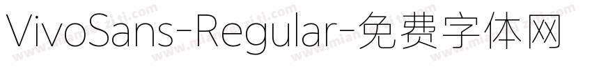 VivoSans-Regular字体转换