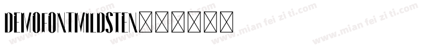DemoFontMildsten字体转换