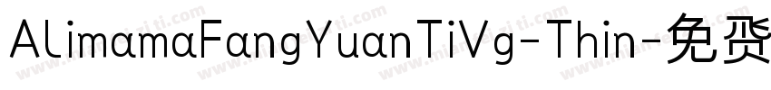 AlimamaFangYuanTiVg-Thin字体转换