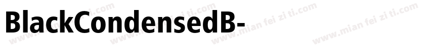 BlackCondensedB字体转换
