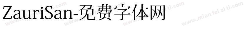 ZauriSan字体转换