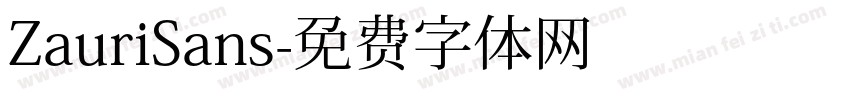 ZauriSans字体转换