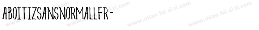 AboitizSansNormalLFR字体转换