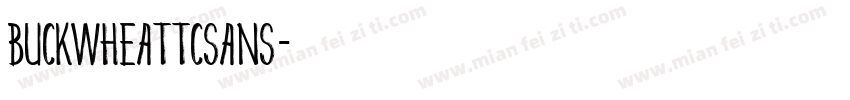 BuckwheatTCSans字体转换