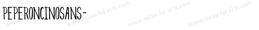 PeperoncinoSans字体转换
