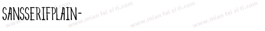SansSerifplain字体转换