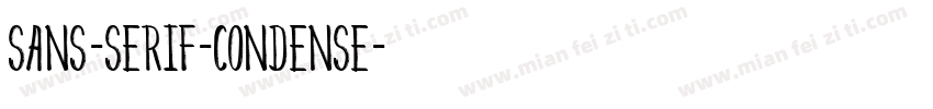 sans-serif-condense字体转换