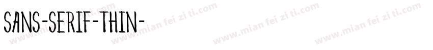 sans-serif-thin字体转换