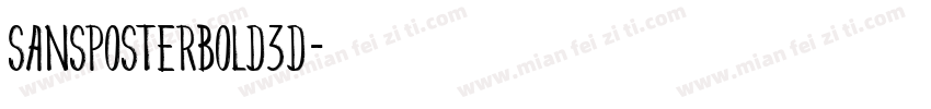 sansposterbold3D字体转换