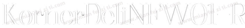 KornerDeliNFW01-Regu字体转换