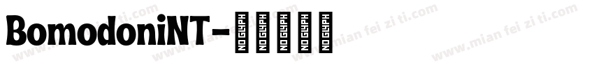 BomodoniNT字体转换