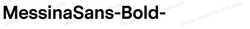 MessinaSans-Bold字体转换