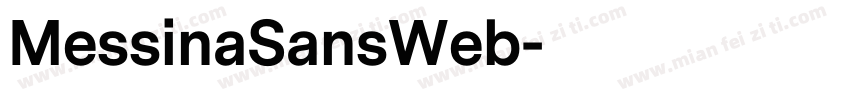 MessinaSansWeb字体转换
