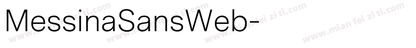 MessinaSansWeb字体转换
