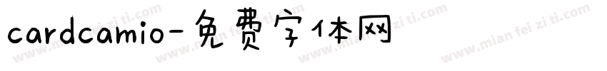 cardcamio字体转换