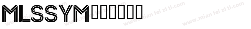 mlssym字体转换