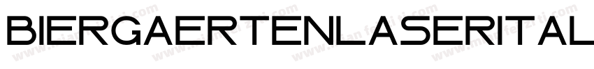 BiergaertenLaserItalic-znn3字体转换