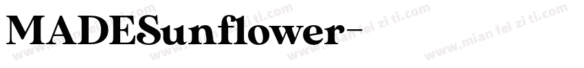 MADESunflower字体转换