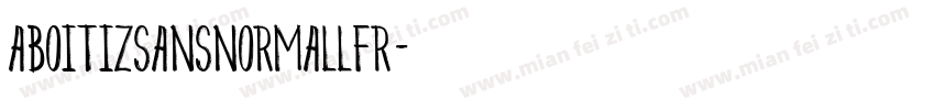 AboitizSansNormalLFR字体转换