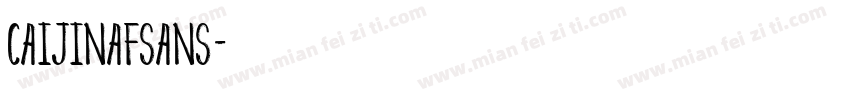 CAIJINAFSans字体转换