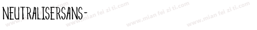 NeutraliserSans字体转换