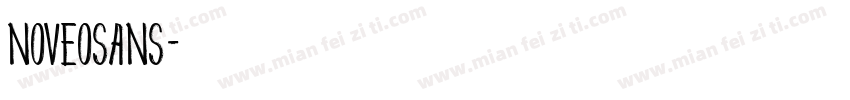 NoveoSans字体转换