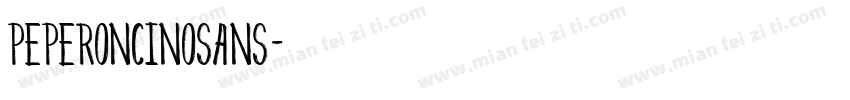 PeperoncinoSans字体转换