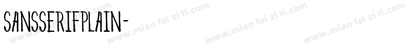 SansSerifplain字体转换
