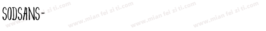 SodSans字体转换