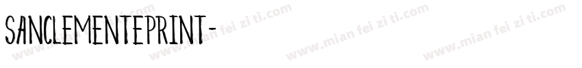 sanclementeprint字体转换