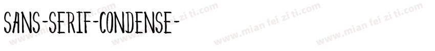 sans-serif-condense字体转换