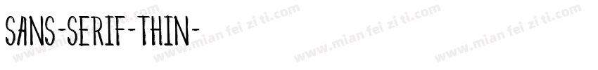 sans-serif-thin字体转换