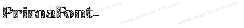 PrimaFont字体转换