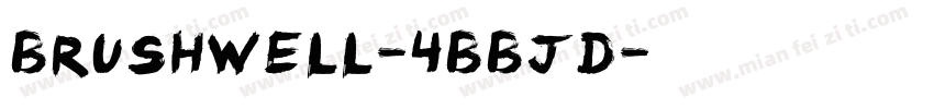 Brushwell-4BBJD字体转换