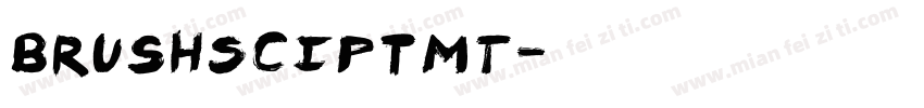 brushSciptMT字体转换