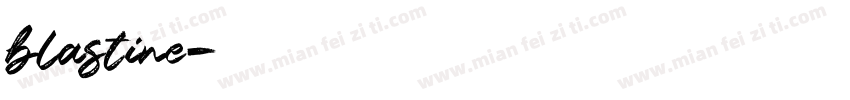 blastine字体转换