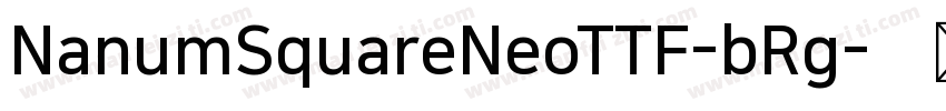NanumSquareNeoTTF-bRg字体转换