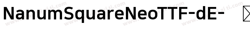 NanumSquareNeoTTF-dE字体转换