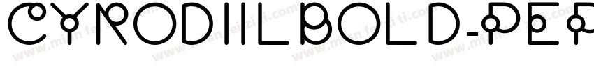 CyrodiilBold-pepR字体转换