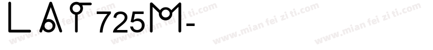 LAT725M字体转换